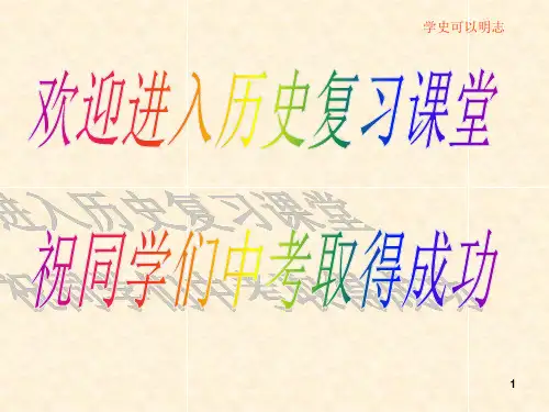 历史第一单元《侵略与反抗》复习(人教新课标八年级上)(1)PPT课件