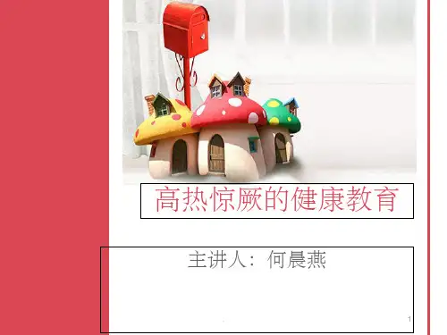 高热惊厥的健康教育ppt课件
