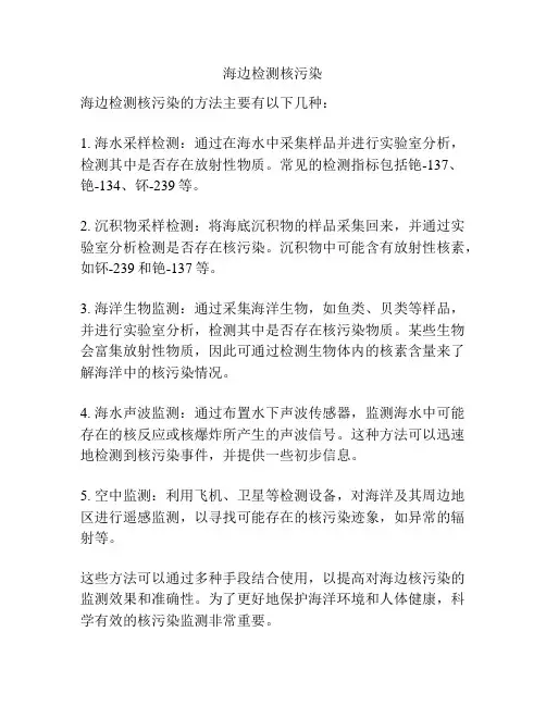 海边检测核污染