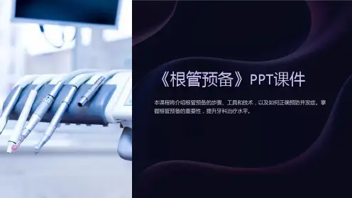 《根管预备》课件