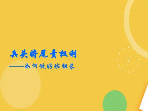 兵头将尾责权利优品ppt资料
