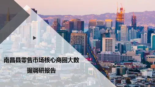 南昌县零售市场核心商圈大数据调研报告