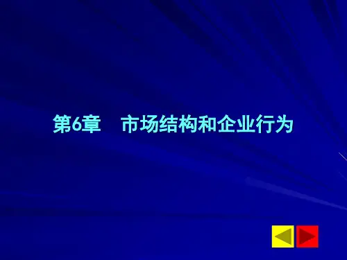 第八章市场结构与行为分析PPT课件