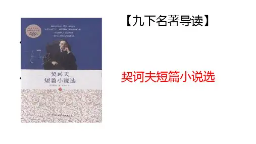 第六单元名著导读《契诃夫短篇小说选》课件(共33张)部编版语文九年级下册