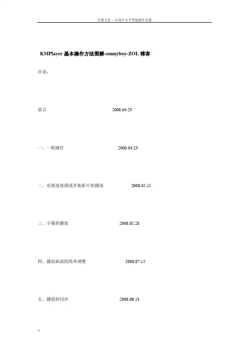 KMPlayer基本操作方法图解
