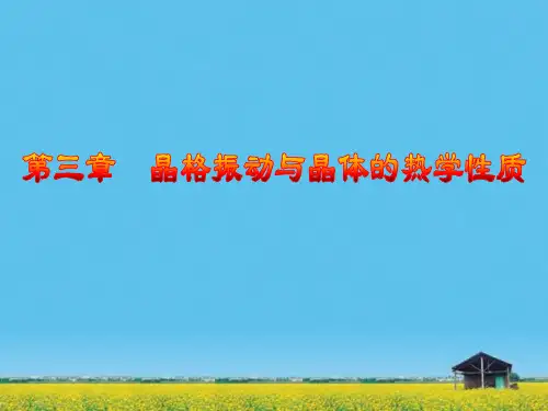 课件：固体物理-第3章 晶格振动和晶体热学性质(1)