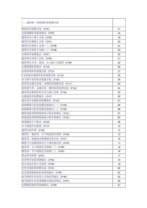 建筑防雷图集