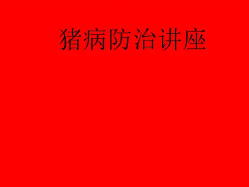 猪病防治讲座