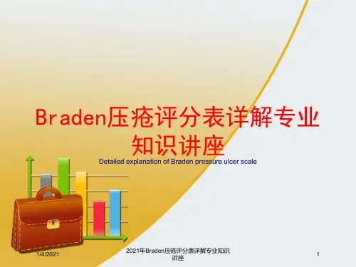 2021年Braden压疮评分表详解专业知识讲座