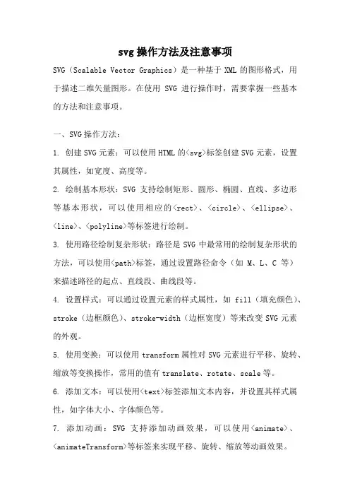 svg操作方法及注意事项