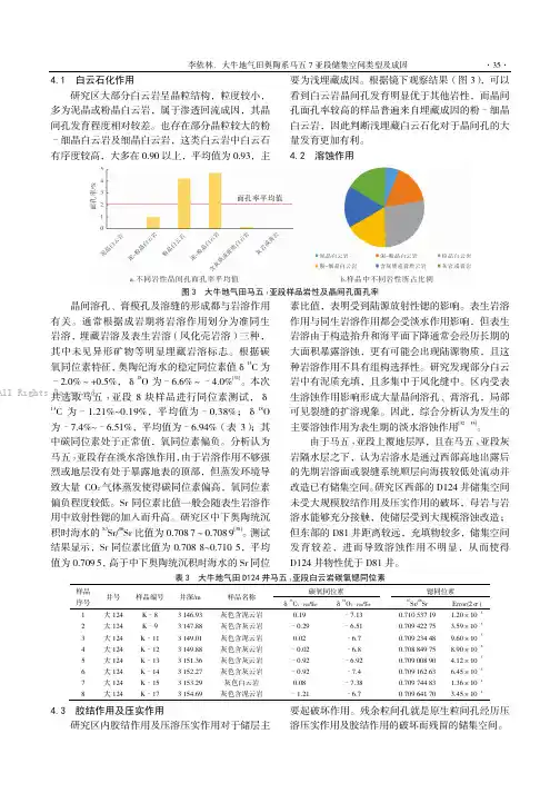 大牛地气田奥陶系马五7亚段储集空间类型及成因