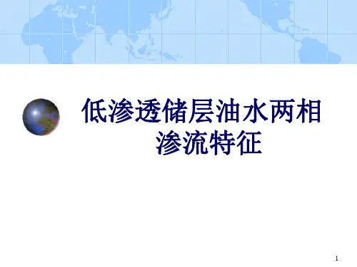 低渗透储层油水两相渗流特征