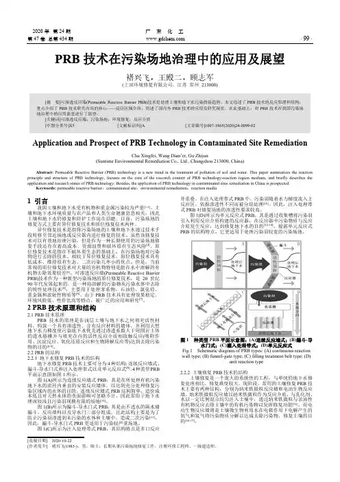 PRB技术在污染场地治理中的应用及展望