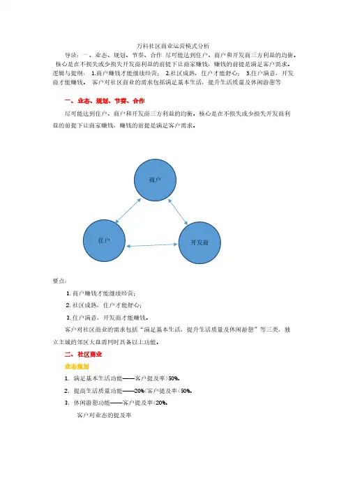 【VIP专享】万科社区商业运营模式