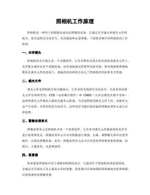 照相机工作原理