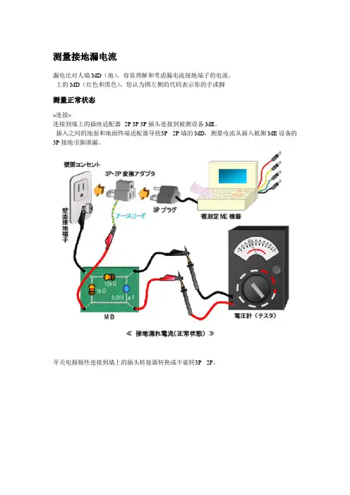 漏电流测试方法