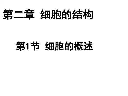 高中生物 细胞概述6课件 浙科版必修1