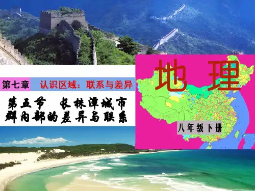 7.5长株潭城市群内部的差异与联系(1) (八年级地理精品课件)