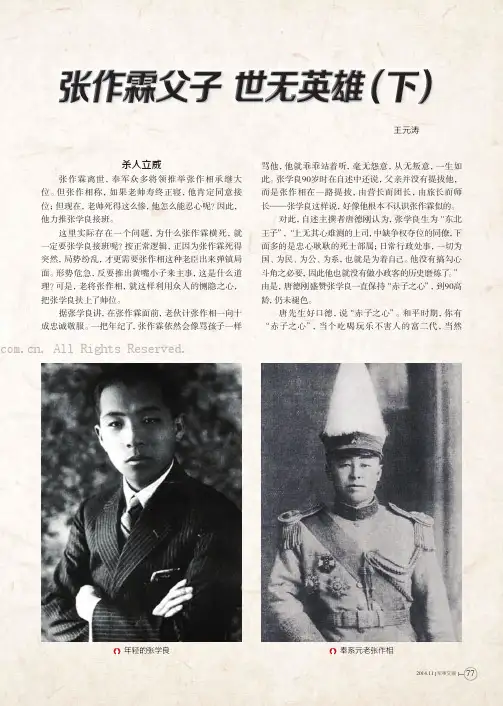 张作霖父子 世无英雄（下）