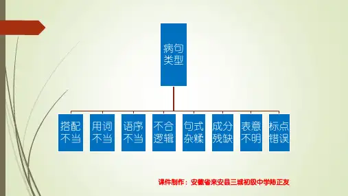 中考常见病句修改(含标点符号)类型课件