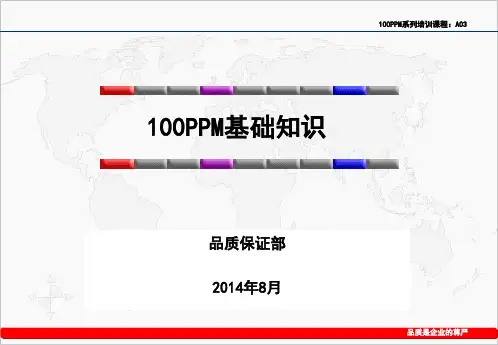 100PPM基础知识培训
