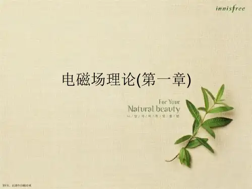 电磁场理论(第一章)
