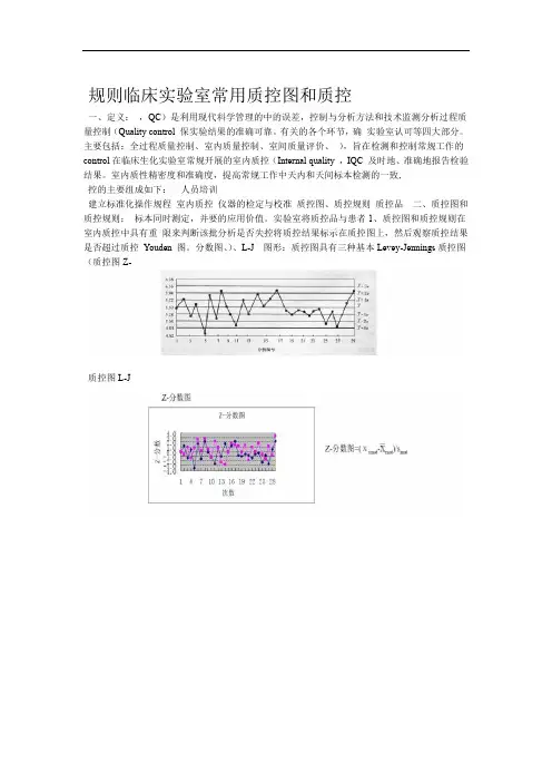 临床实验室常用质控图和质控规则