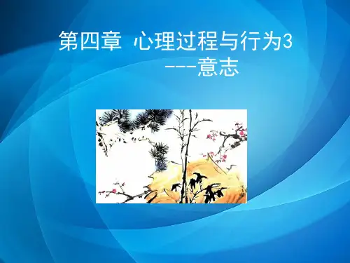 组织行为学PPT 第4章 心理过程与行为3(意志)