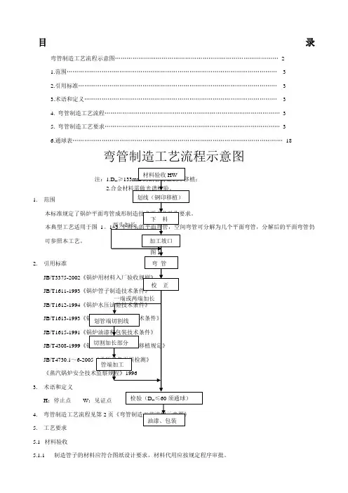 弯管制造典型工艺