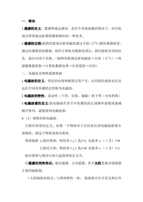遥感原理与应用