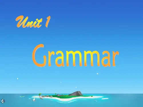 初三英语上册课件 9A unit 1 grammar 