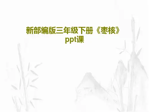 新部编版三年级下册《枣核》ppt课28页文档
