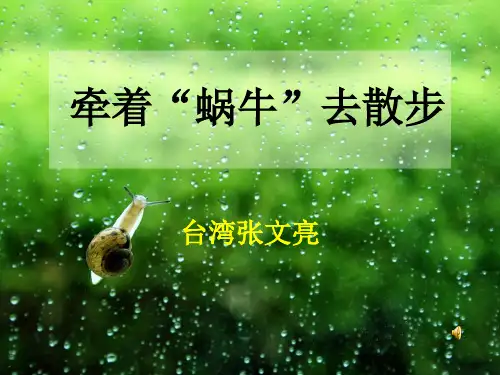 牵着蜗牛去散步(李燕)PPT课件