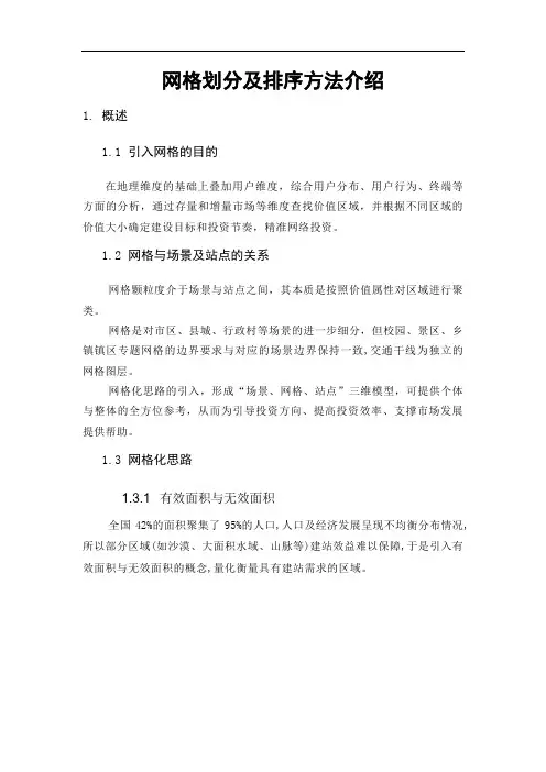网格划分及排序方法简介