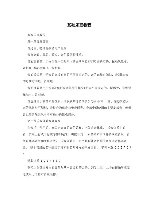 基础乐理教程