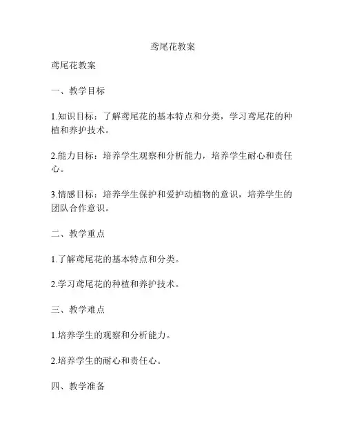鸢尾花教案