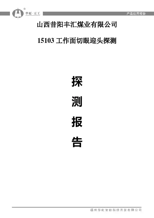 山西昔阳丰汇煤业探测报告