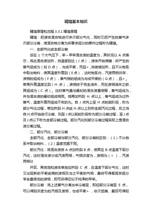 精馏基本知识