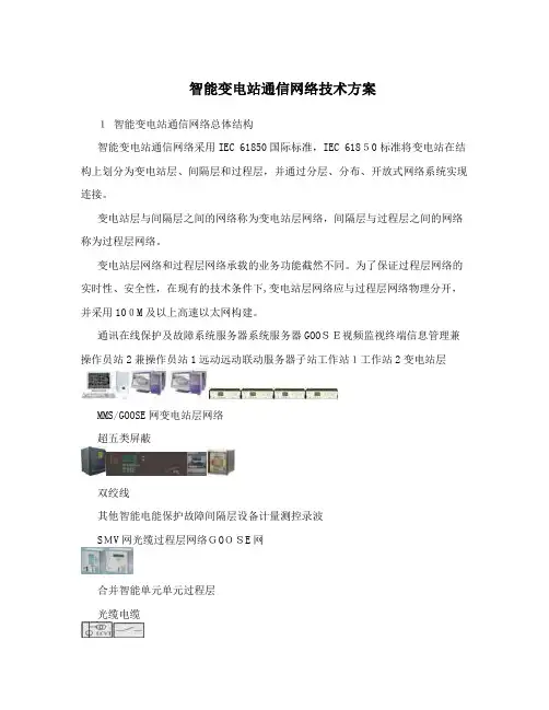 智能变电站通信网络技术方案
