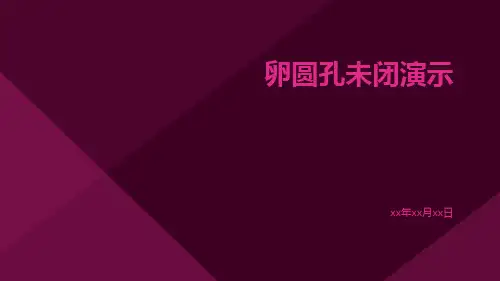 卵圆孔未闭演示