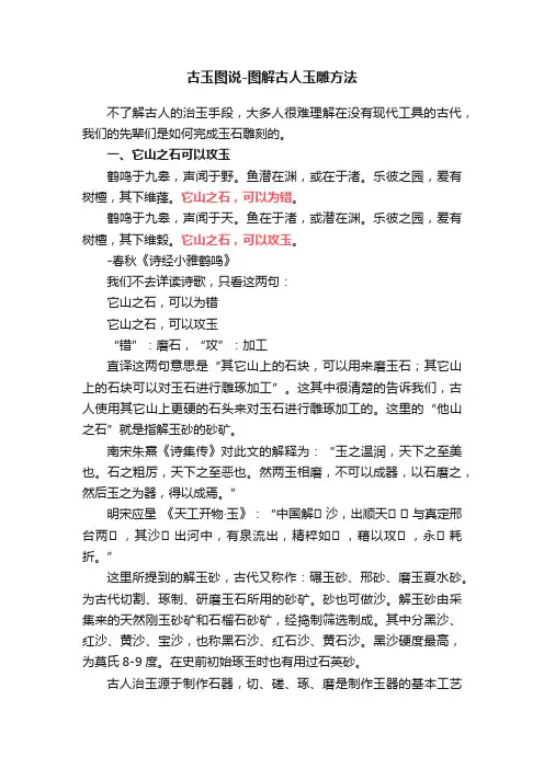 古玉图说-图解古人玉雕方法