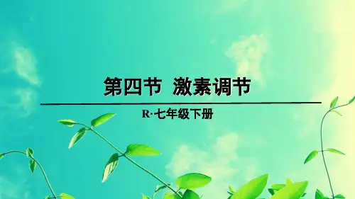 七年级生物下册教学课件《激素调节》