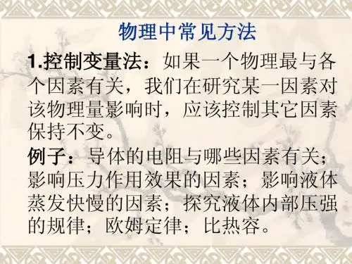 物理学中的科学研究方法