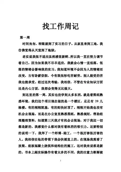 找工作周记——精选推荐