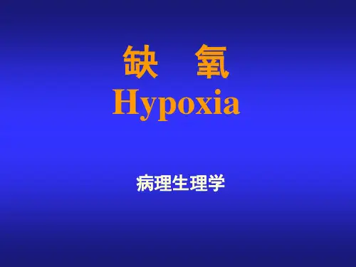 病理生理学《缺氧》课件