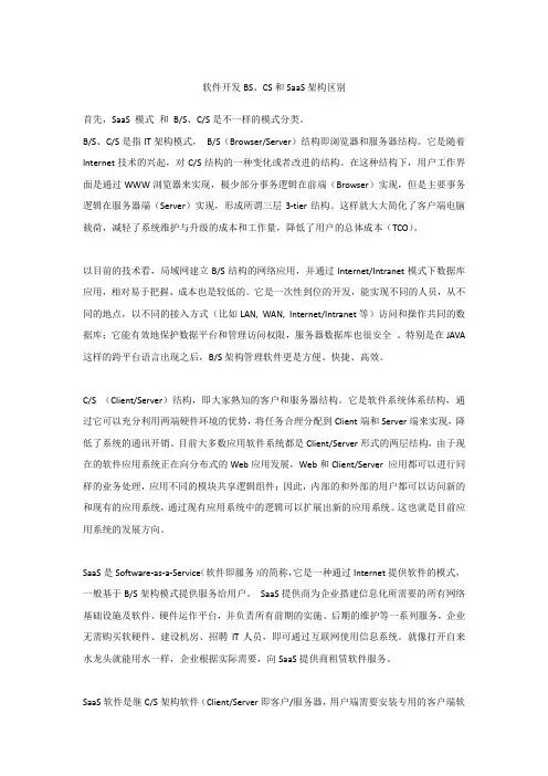 软件开发架构模式