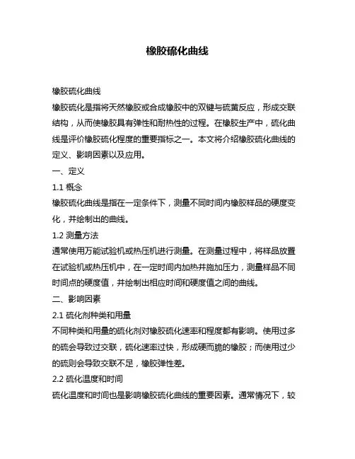 橡胶硫化曲线