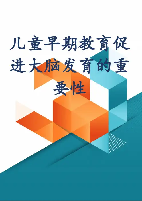 儿童早期教育促进大脑发育的重要性