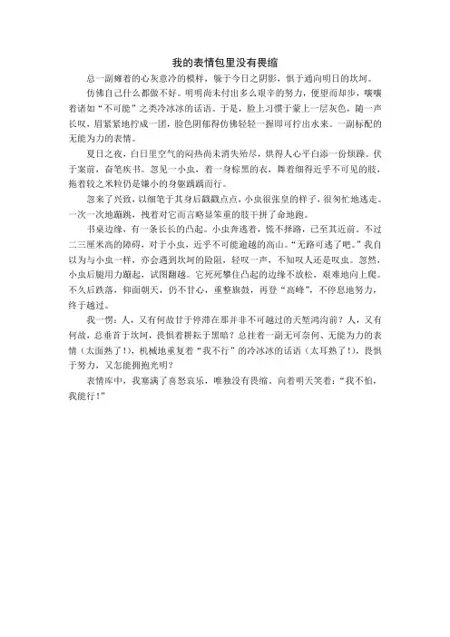 九年级学生“校园流行语”主题作文 (2)