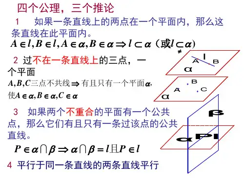 立体几何平行与垂直定理总结